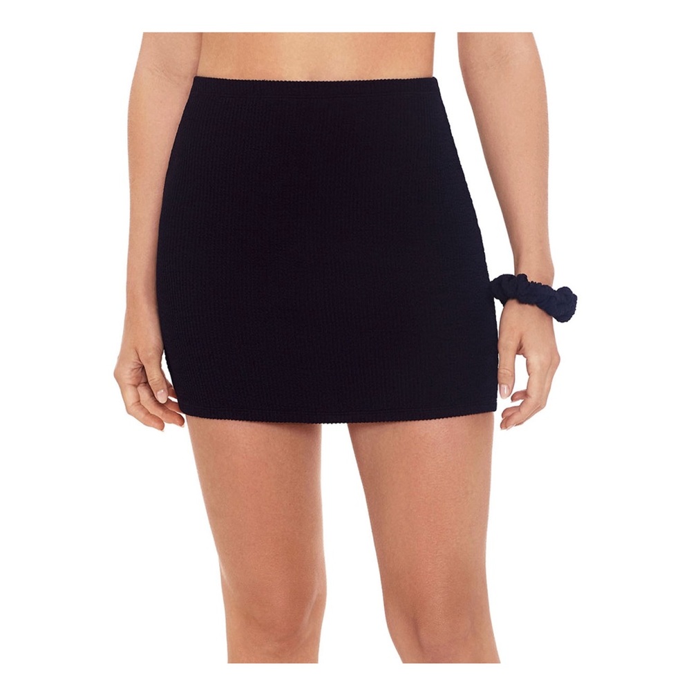 NEW Women’s Junior Crinkle Mini Skirt Coverup with Scrunchy Size Medium